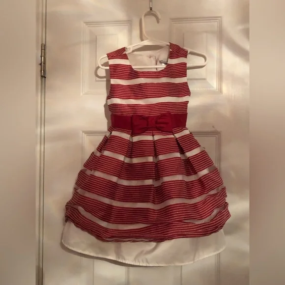 Jona Michelle | Dresses | Red And White Stripped Holiday Dress 3t By Jona  Michelle | Poshmark